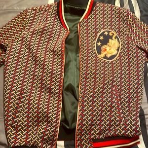 Men’s Zara Jacket With Stylish Asian Emblems
